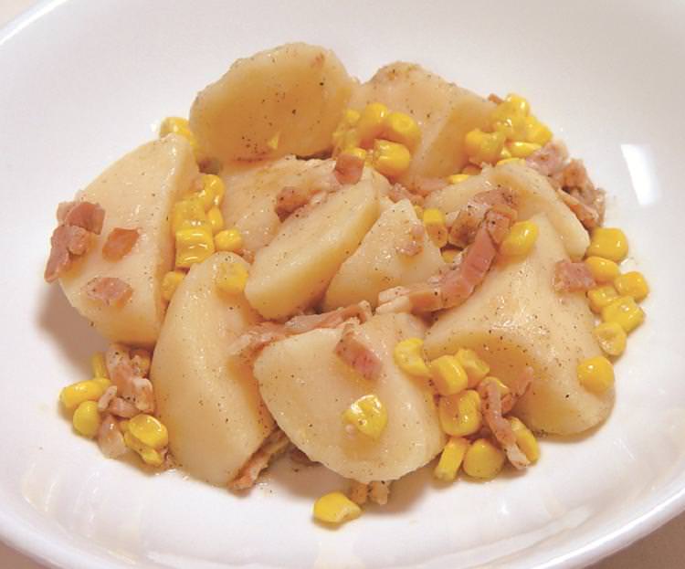 じゃが芋とベーコン・コーンバター